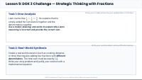 scaffold some background skills that they'd need to know if they're struggling given that they're below grade level reduce the amount of answer choices and keep things as visual as possible.