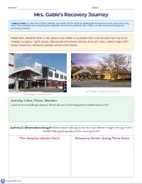 Do Now: Healthcare Environments