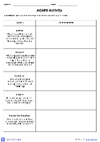 Analyzing Sources with ACAPS