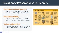 Emergency Preparedness Outreach for Older Adults