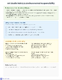 Sculpture Safety Guide