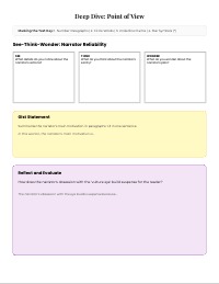 First Read with Initial Annotations