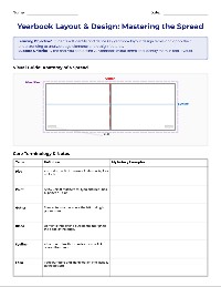 Yearbook Layout Design Terminology