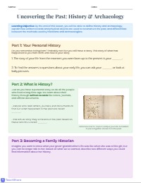 2026 Uncovering the Past- History and Archaeology -Teach Share