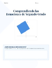 Introducción a las Ecuaciones Cuadráticas