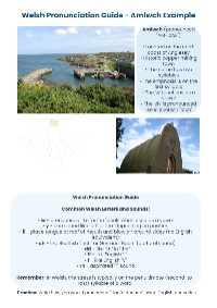 Welsh Place Names Pronunciation Guide