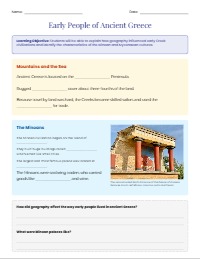 Guided Notes: Early People of Greece