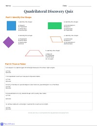 4th Grade Polygon Classification Assessment