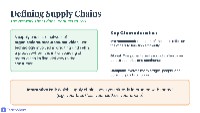 Introduction to Supply Chains