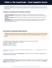 Comprehensive 12-Week 8th Grade ELA Mastery