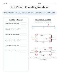 Rounding Numbers Practice and Application