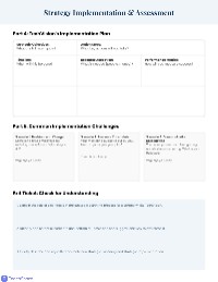 Strategic Planning Scenario Analysis