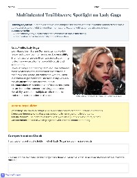 Notable Women in Arts
