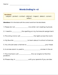 Mastering Two-Syllable Words Ending in CT