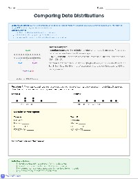 Comparing Data Sets Assessment