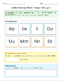 Letter Identification Practice Cards