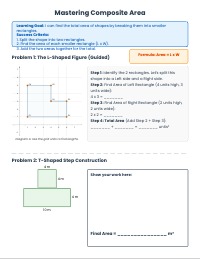 Area and Perimeter Practice Worksheet