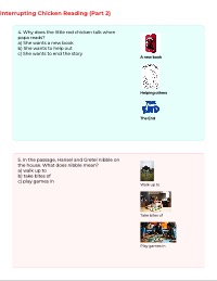 Interrupting Chicken Comprehension Worksheet