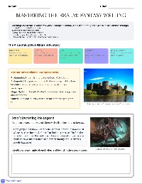 Fantasy Writing Step-by-Step Guide