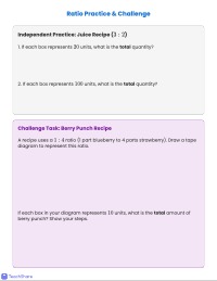 Workbook Practice: Creating Tape Diagrams