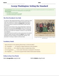The Legacy of America's First Presidents