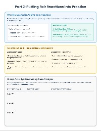 Group Activity: Fair Reaction Cards