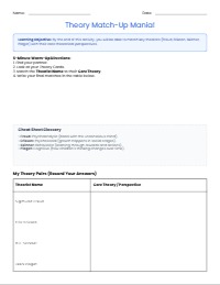 Theory Matching Game