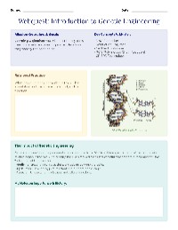 Introduction to Genetic Engineering