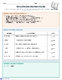 Story Elements Assessment Rubric