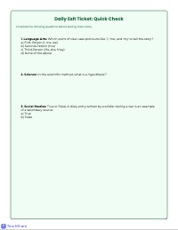 Mastering Narrative Structure and Point of View