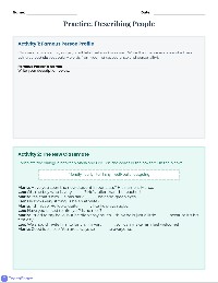 Physical Appearance & Personality Quiz