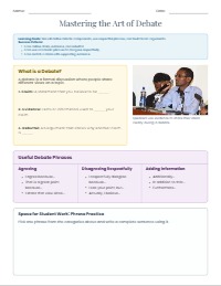 Mastering the Art of Classroom Debate