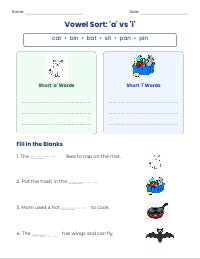 Decodable Reading: I Sit, I Tap