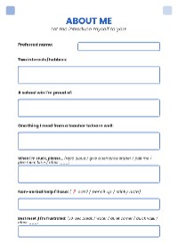 Self-Introduction Guide