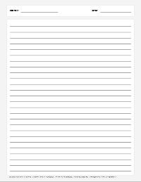 Lined Writing Paper