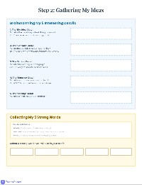 Animal Body Switch Narrative Organizer