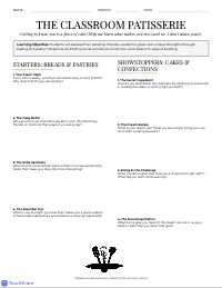 Culinary Connections: A Menu of Personal Interests