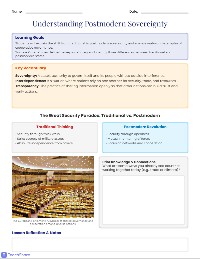 Postmodern Sovereignty Student Worksheet