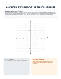 Coordinate Plane Japanese Pagoda Design