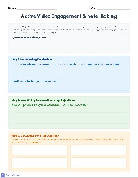 Active Video Note-Taking Organizer