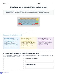 Klaviyaturaning Maxsus Tugmalari