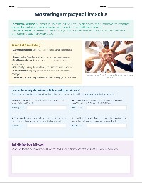 Employability Skills Worksheet
