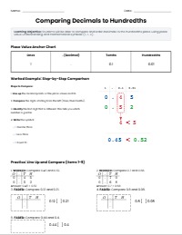 Mastering Decimals: Comparing and Ordering Numbers