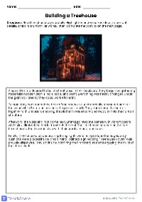 Building a Treehouse Story and Activities