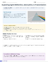 Light Behavior and Properties