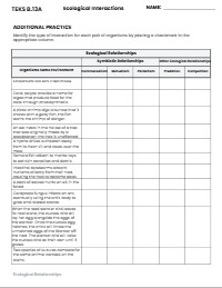 Understanding Ecological Relationships