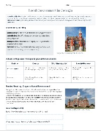 Georgia Local Government Analysis