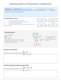 Solving Systems of Linear Equations Mastery