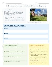 College Research Graphic Organizer
