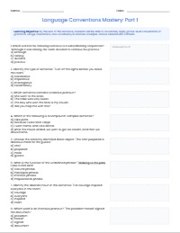 5th Grade ELA Comprehensive State Test Review